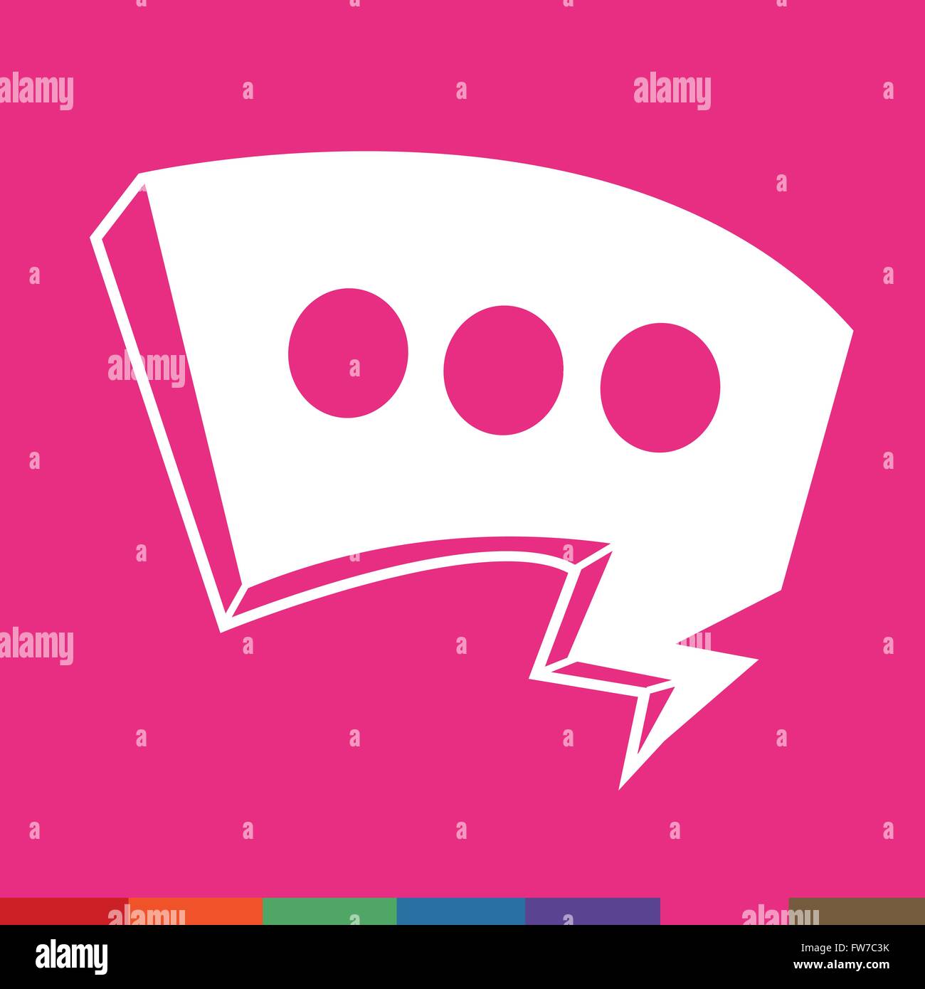 Speech bubble icon Illustration symbol design Stock Vector Image & Art ...