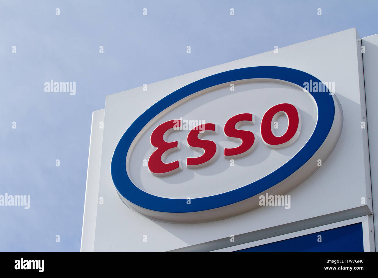 Esso gas station in Kingston, Ont., on March 17, 2016. Stock Photo