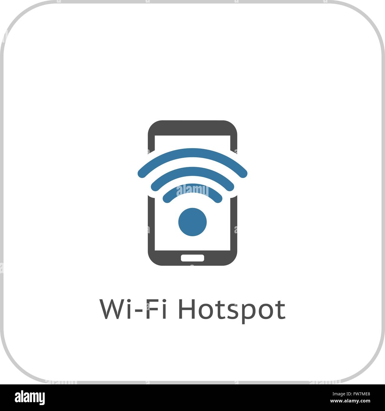 WiFi Hotspot Icon. Flat Design Stock Vector Image & Art Alamy