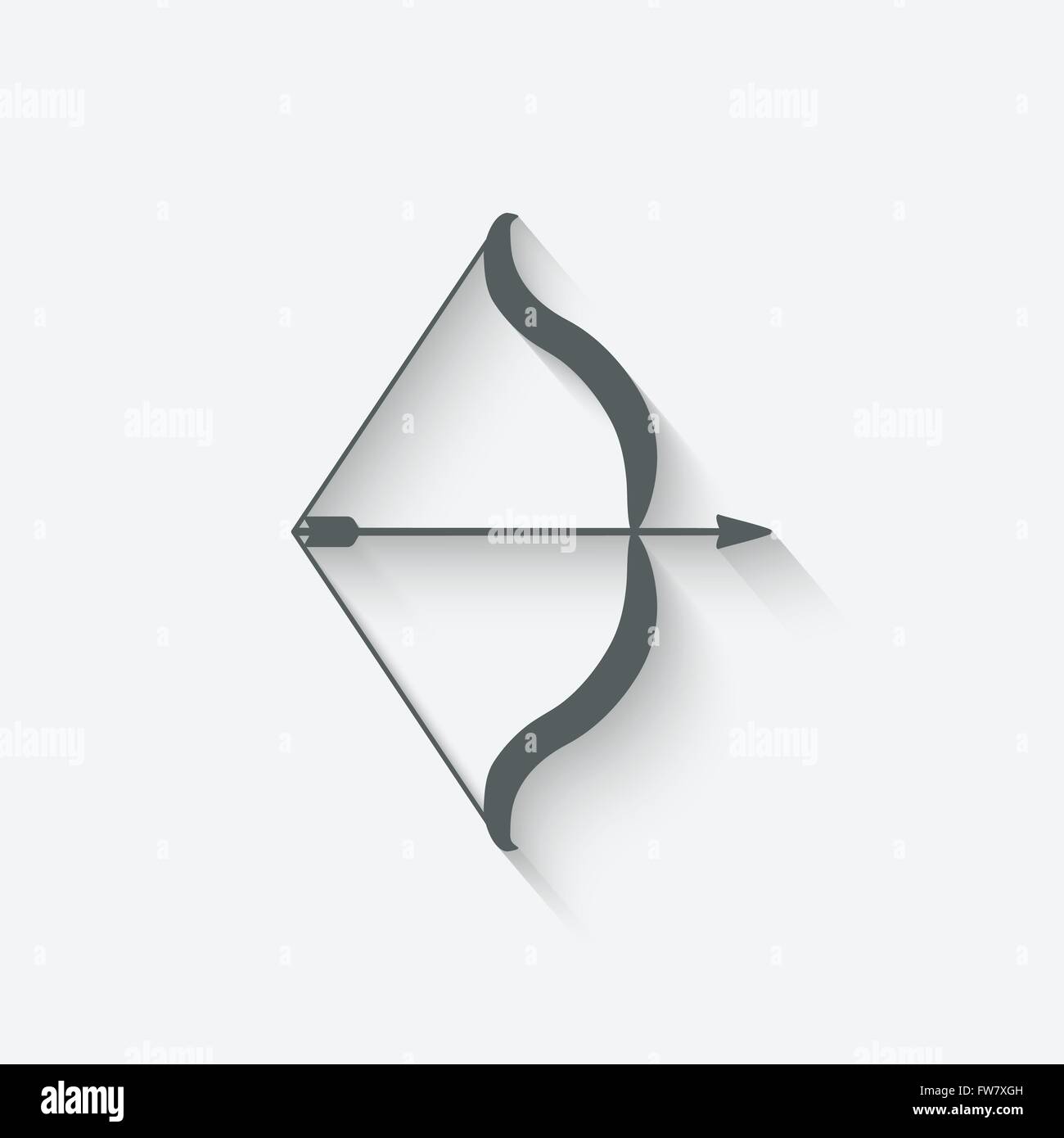 bow and arrow - vector illustration. eps 10 Stock Vector Image & Art ...