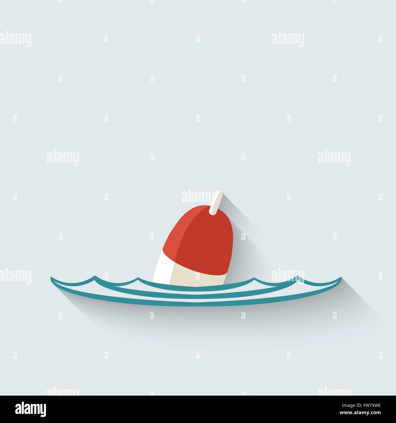 bobber fishing background - vector illustration. eps 10 Stock Vector ...