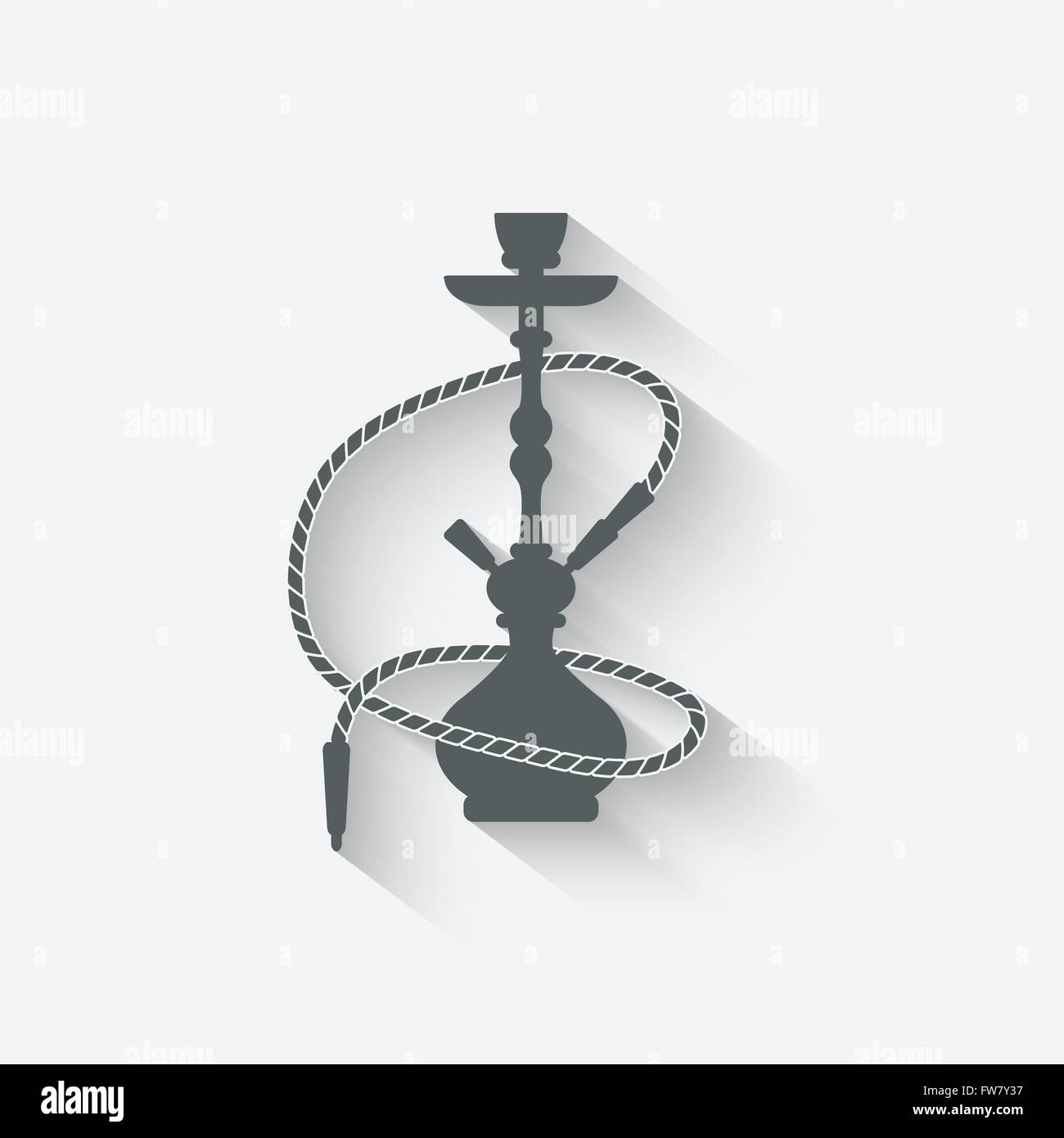 hookah relaxation icon - vector illustration. eps 10 Stock Vector