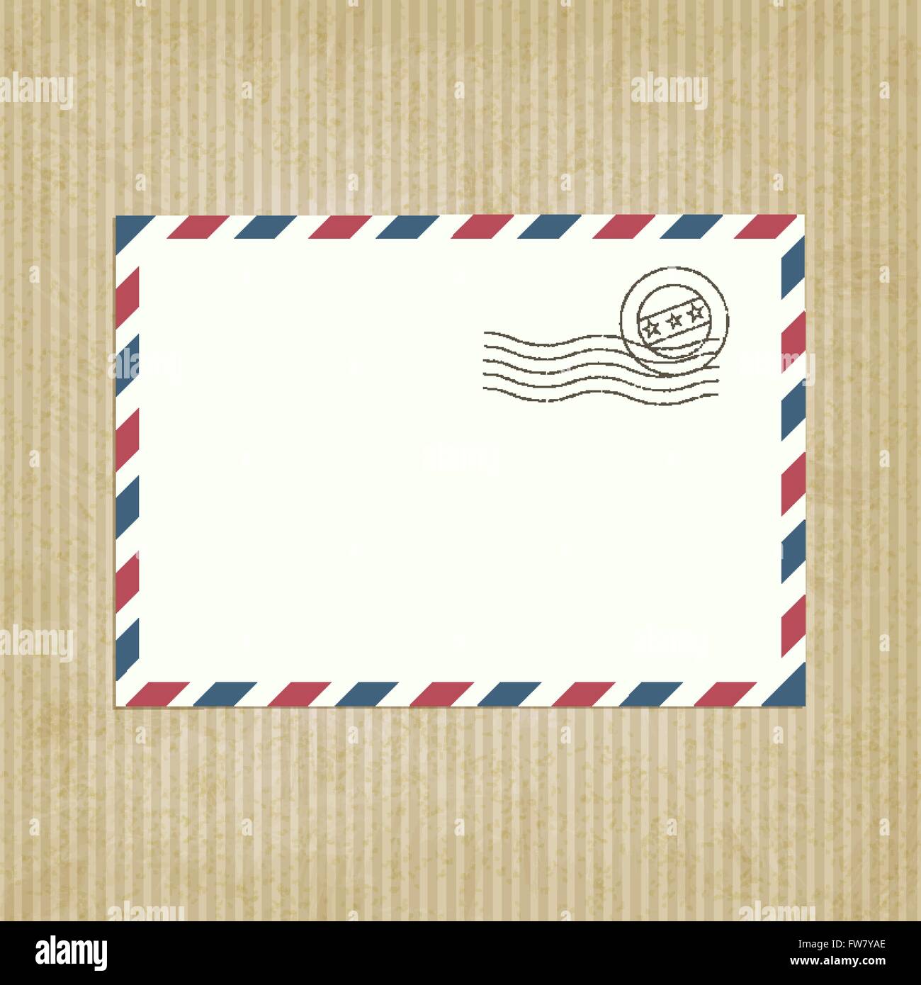 retro background with envelope - vector illustration. eps 10 Stock Vector