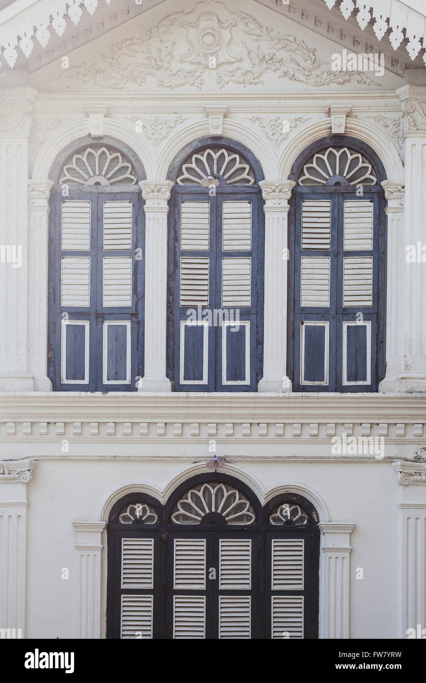 Chino-Portuguese Architecture vertical Stock Photo