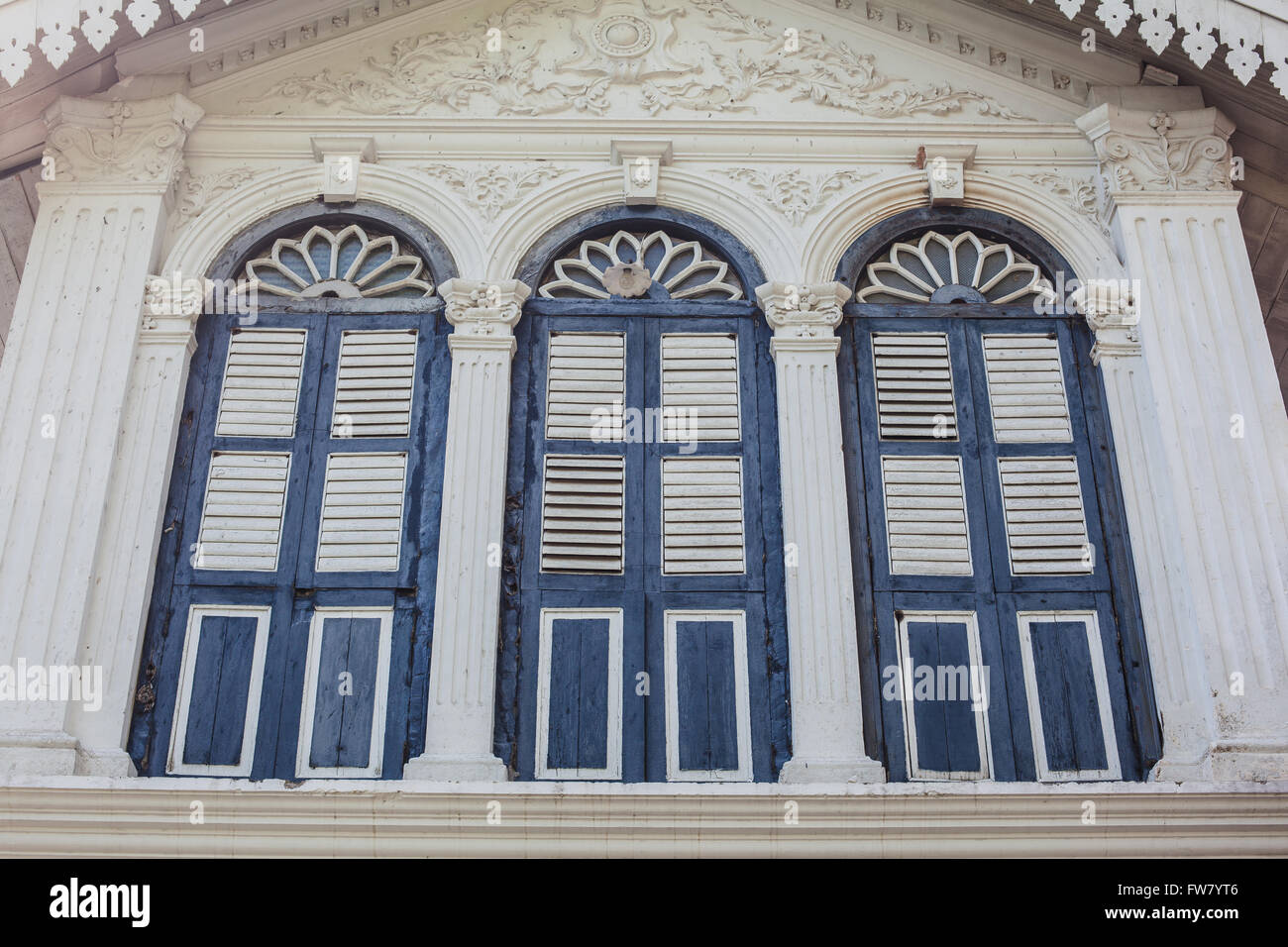 Chino-Portuguese Architecture horizontal Stock Photo