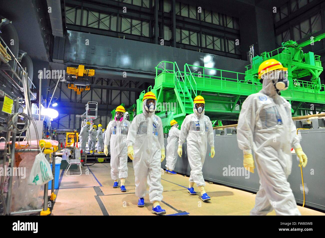 Fukushima 2011 reactor hi-res stock photography and images