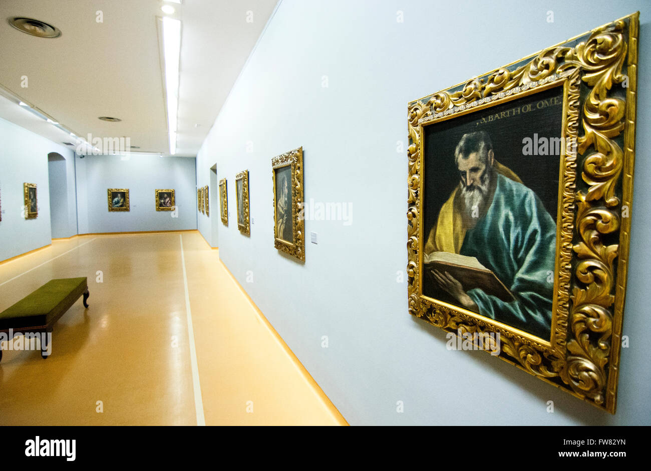 Oviedo, Spain. 31st March, 2016. A new room with the oil paintings of El Greco during the reopening of Museum of Fine Arts of Asturias on March 31, 2016 in Oviedo, Spain. Credit:  David Gato/Alamy Live News Stock Photo