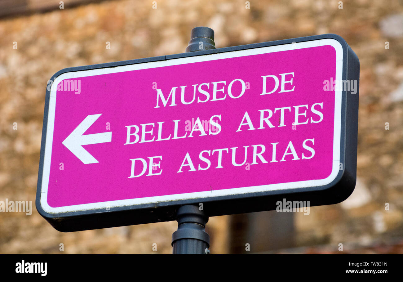 Oviedo, Spain. 31st March, 2016. Signal of the museum during the reopening of Museum of Fine Arts of Asturias on March 31, 2016 in Oviedo, Spain. Credit:  David Gato/Alamy Live News Stock Photo