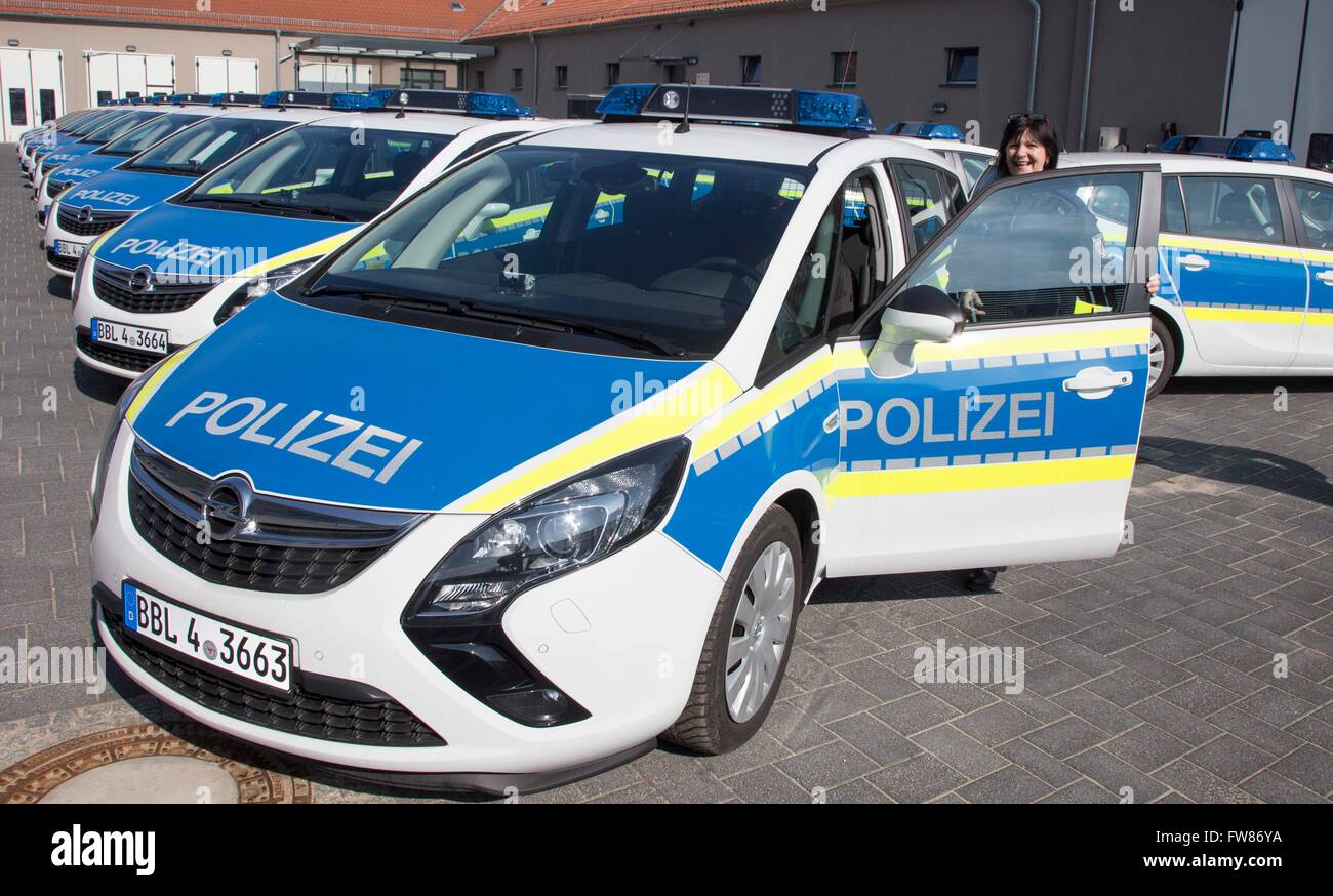 New police cars for Germn police in the German Federal State of  Brandenburg, 14 March 2016 Stock Photo - Alamy