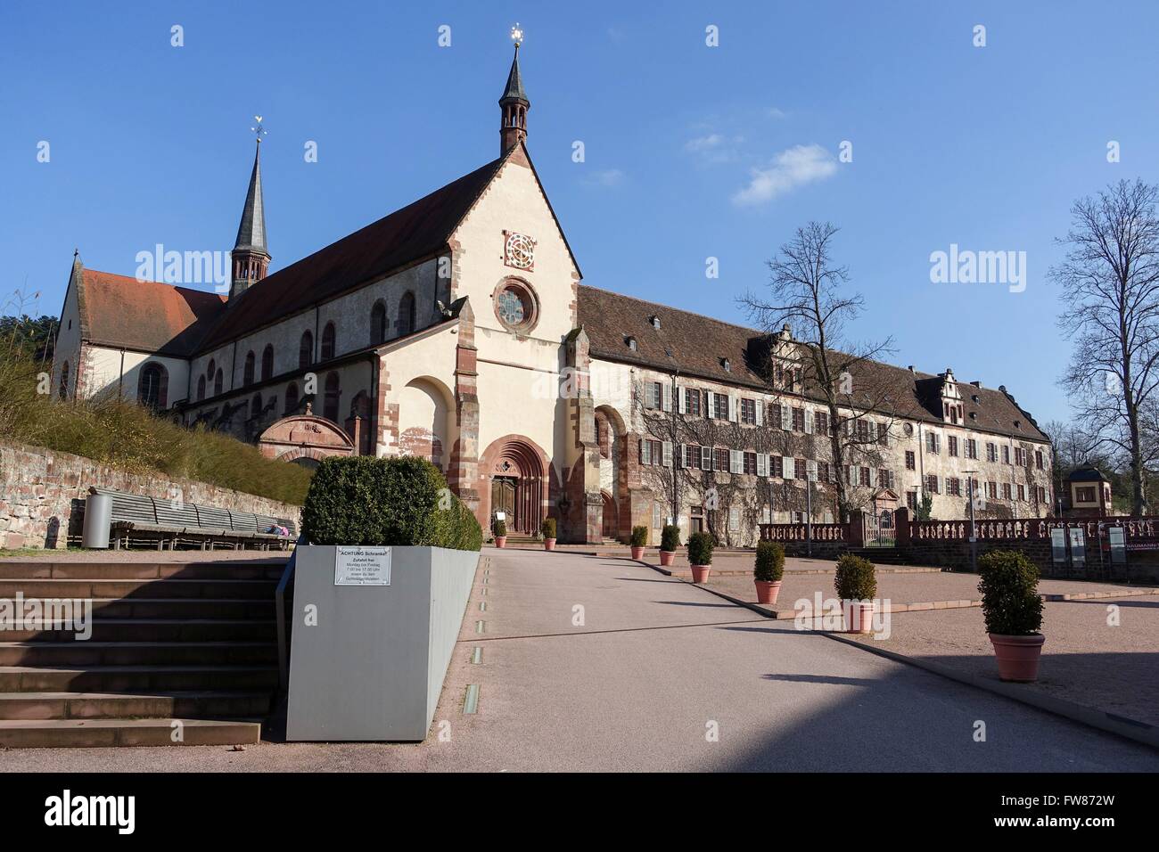 Germany: The prelate of Bronnbach Monastery, Baden-Württemberg. Photo from 26. March 2016. Stock Photo