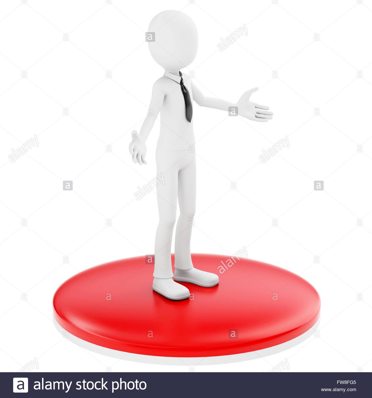 Faceless 3d Man Cartoon Character High Resolution Stock Photography and ...
