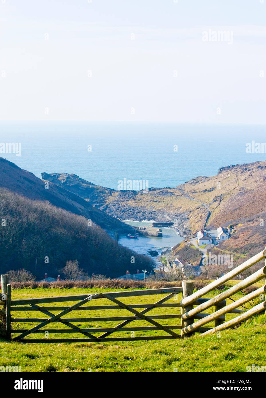 seaview in cornwall Stock Photo Alamy