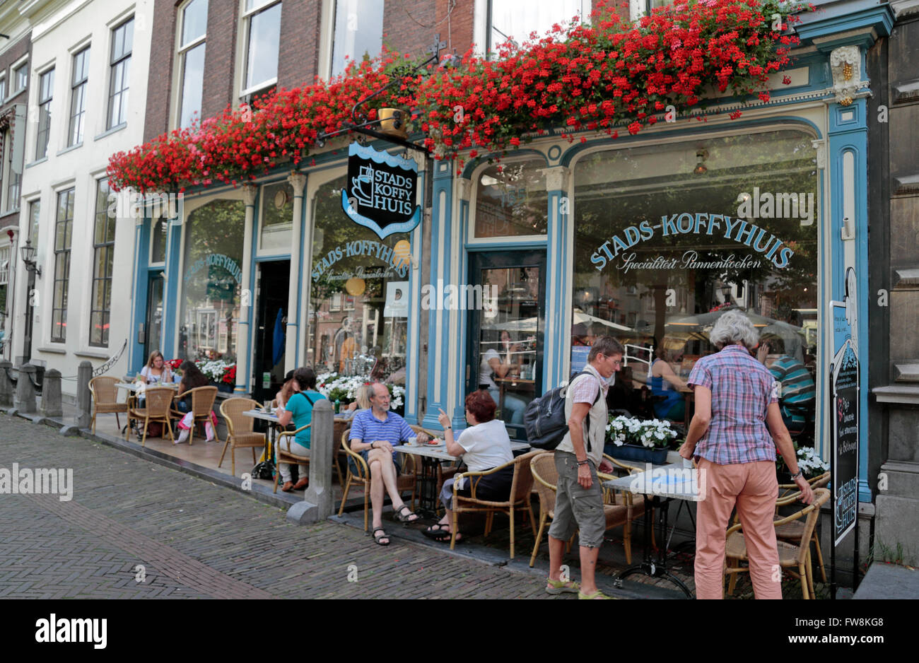 The Stads-Koffyhuis coffee shop in Delft, South Holland, Netherlands. Stock Photo