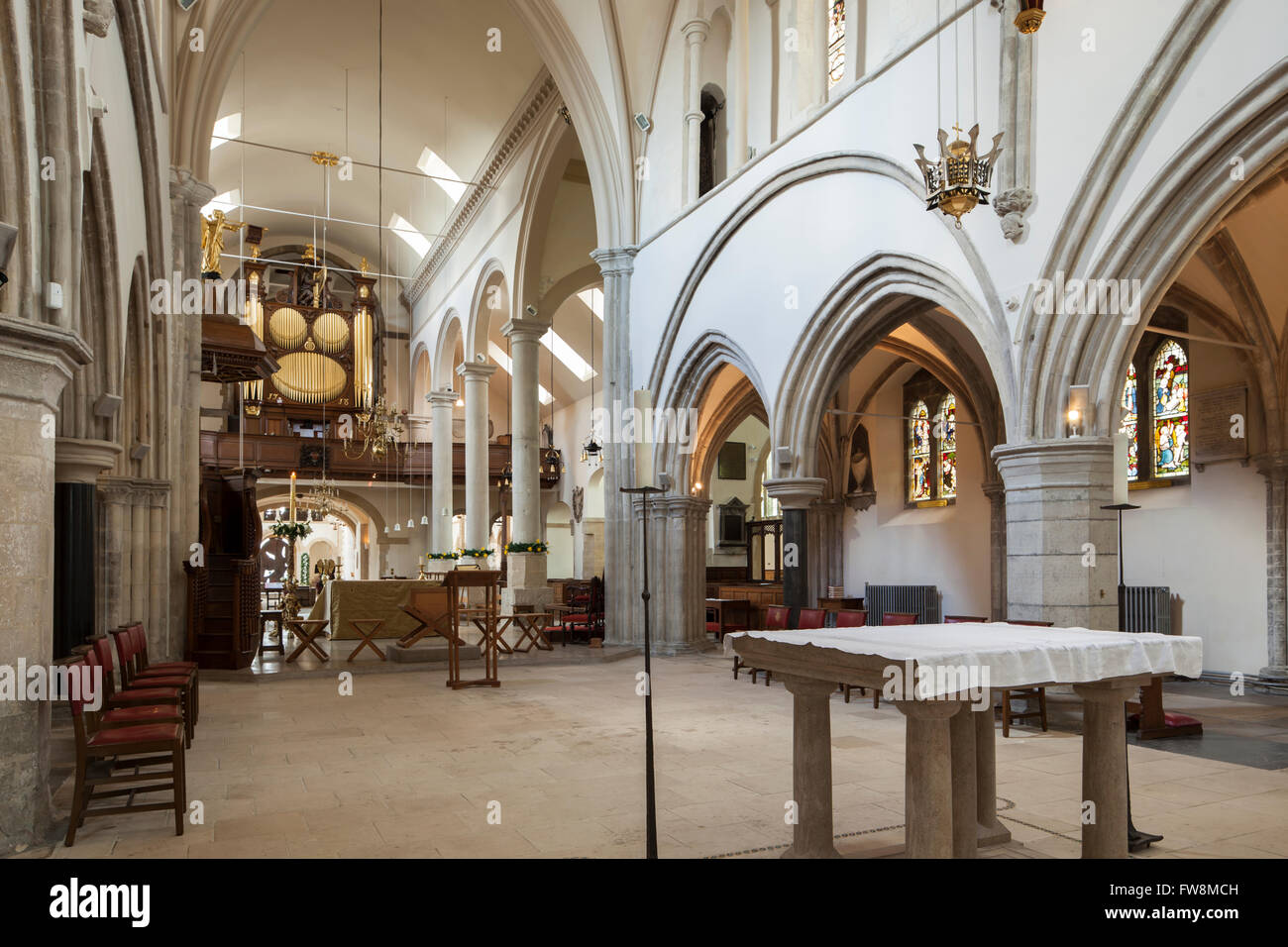 Portsmouth Cathedral interior, Portsmouth, UK Stock Photo - Alamy