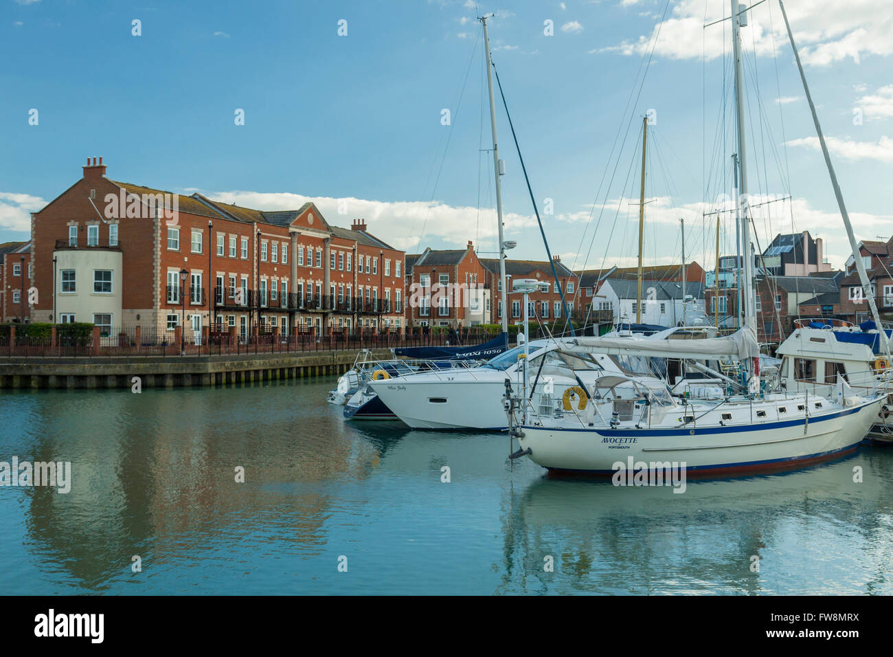 Afternoon at Portsmouth Harbour, Hampshire, England. Stock Photo