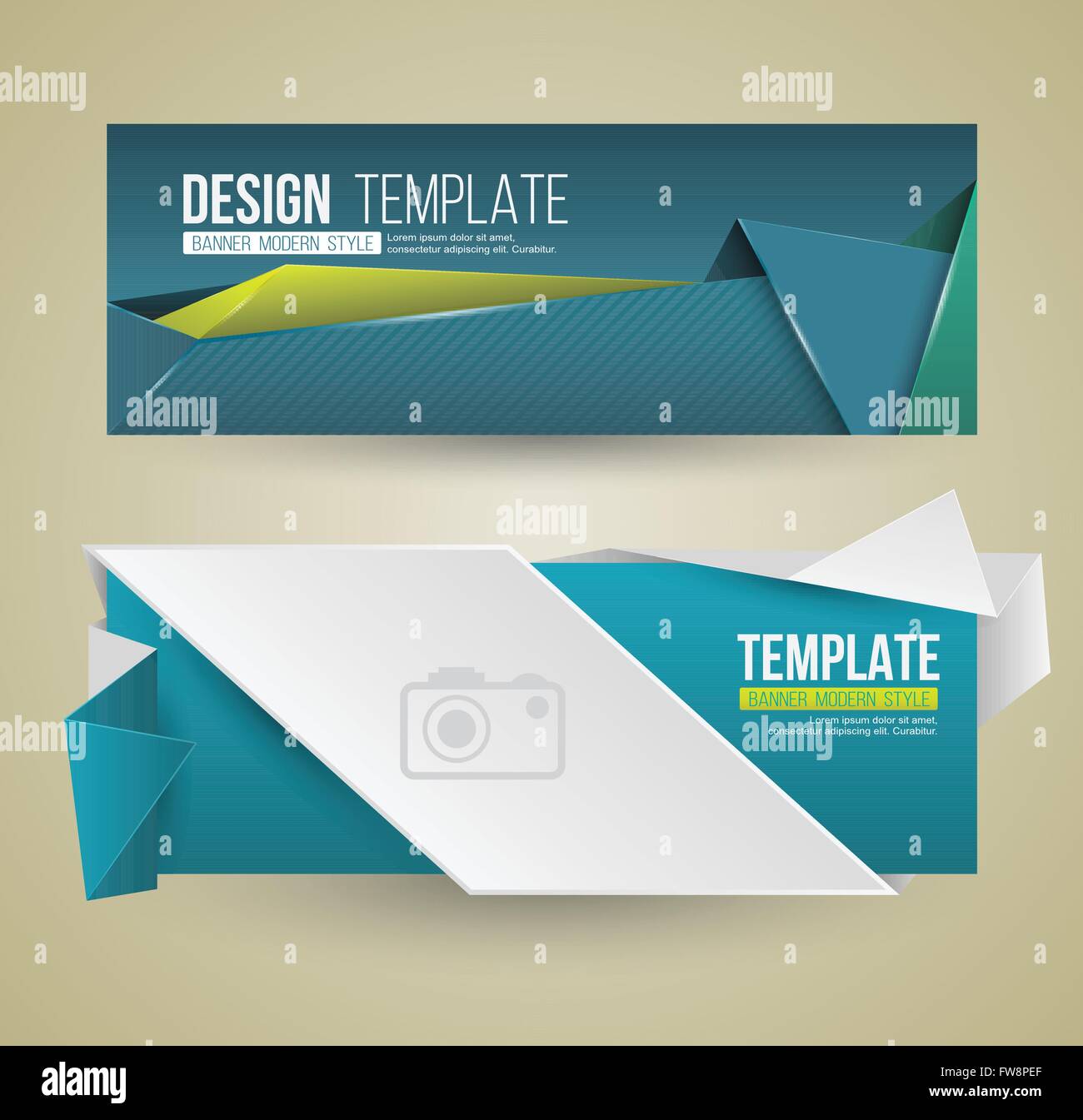 Set of modern design banners template. Vector illustration. Stock Vector