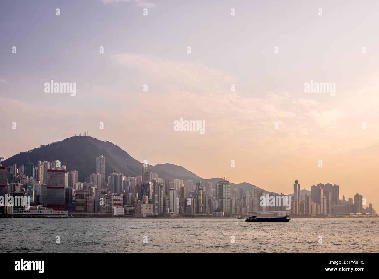 Victoria Harbour of Hong Kong, from the Peak Stock Photo - Alamy