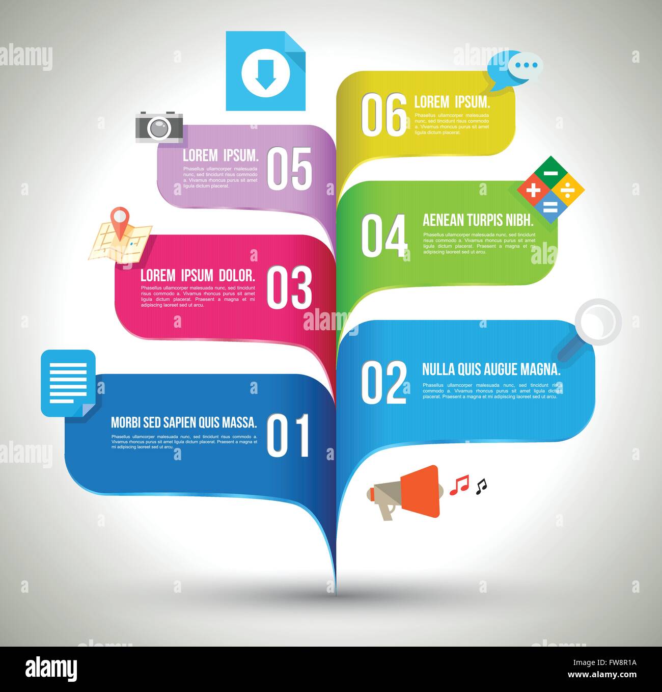 Abstract options infographics design template. Vector illustration ...