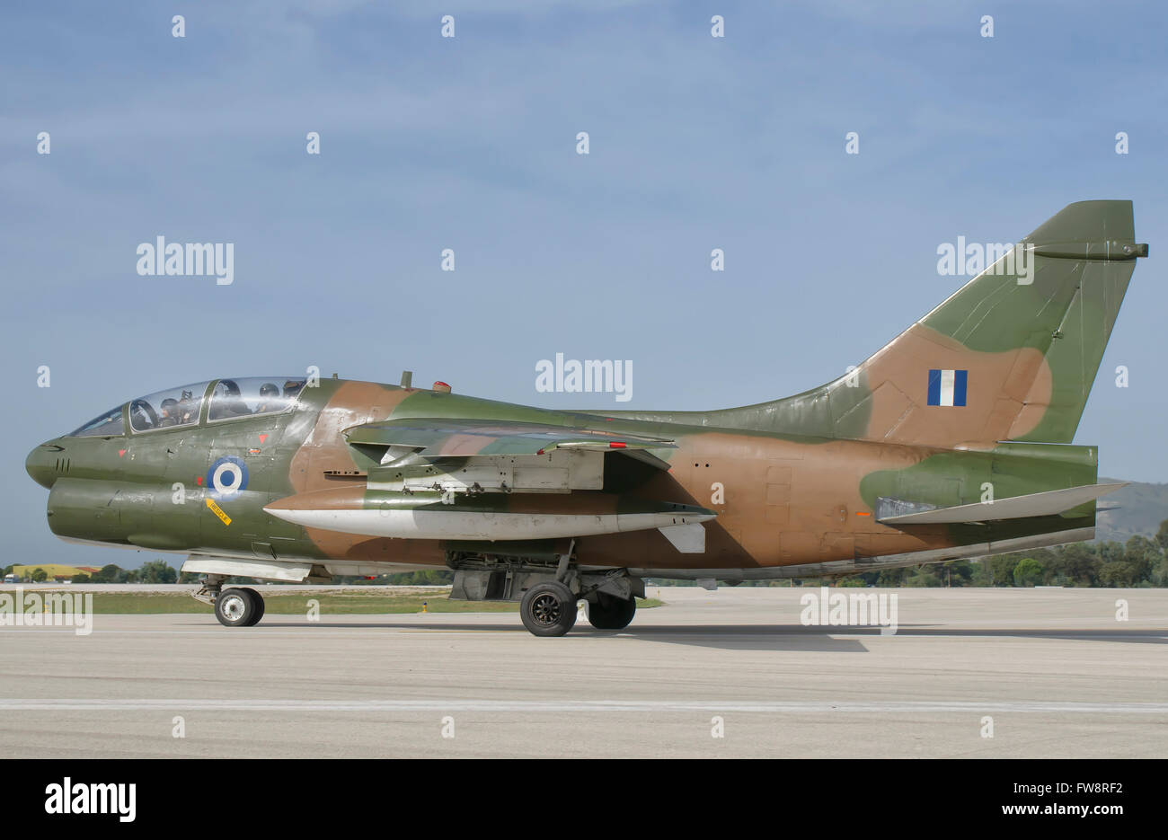 Hellenic Air Force TA 7 Corsair II At Araxos Air Base Greece Stock 