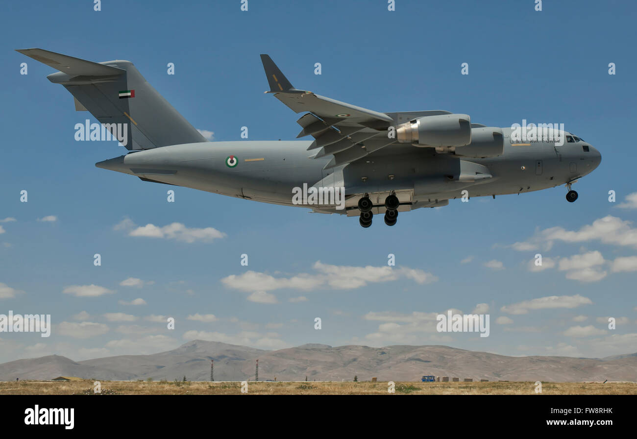 A United Arab Emirates Air Force C17 Globemaster during Exercise