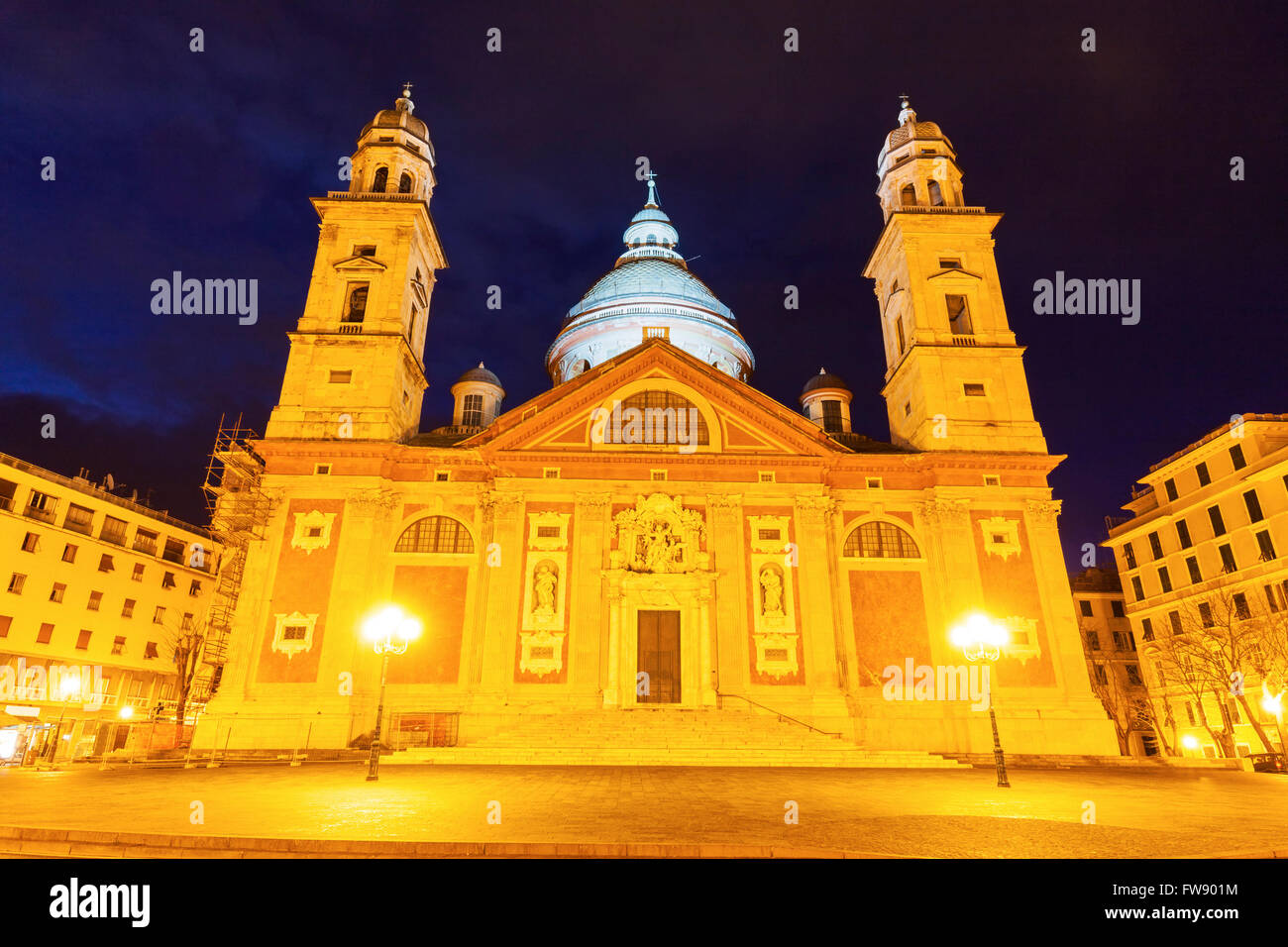 Santa Maria Church in Genoa Stock Photo - Alamy