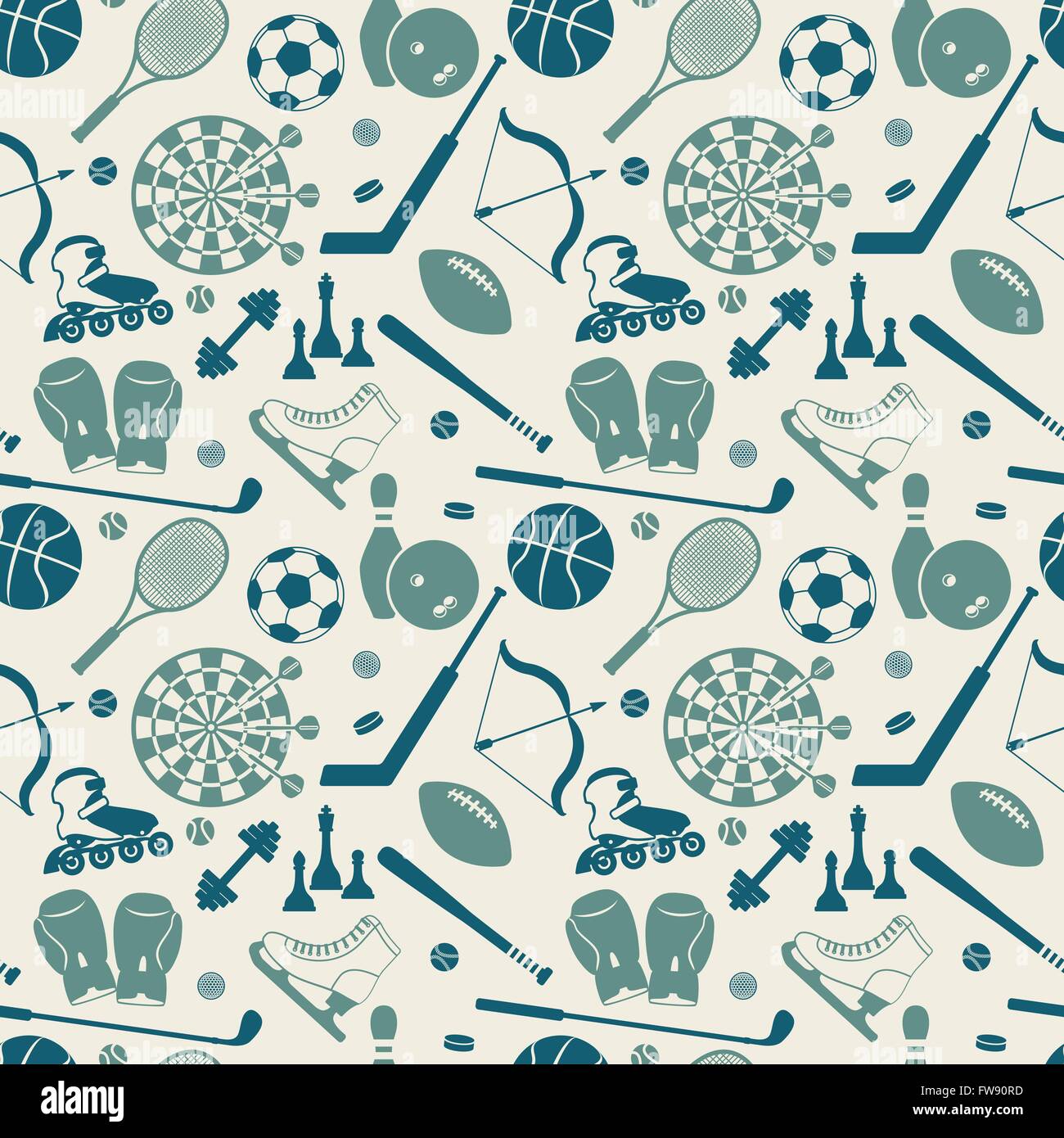 Seamless vintage soccer pattern Stock Vector Images - Alamy