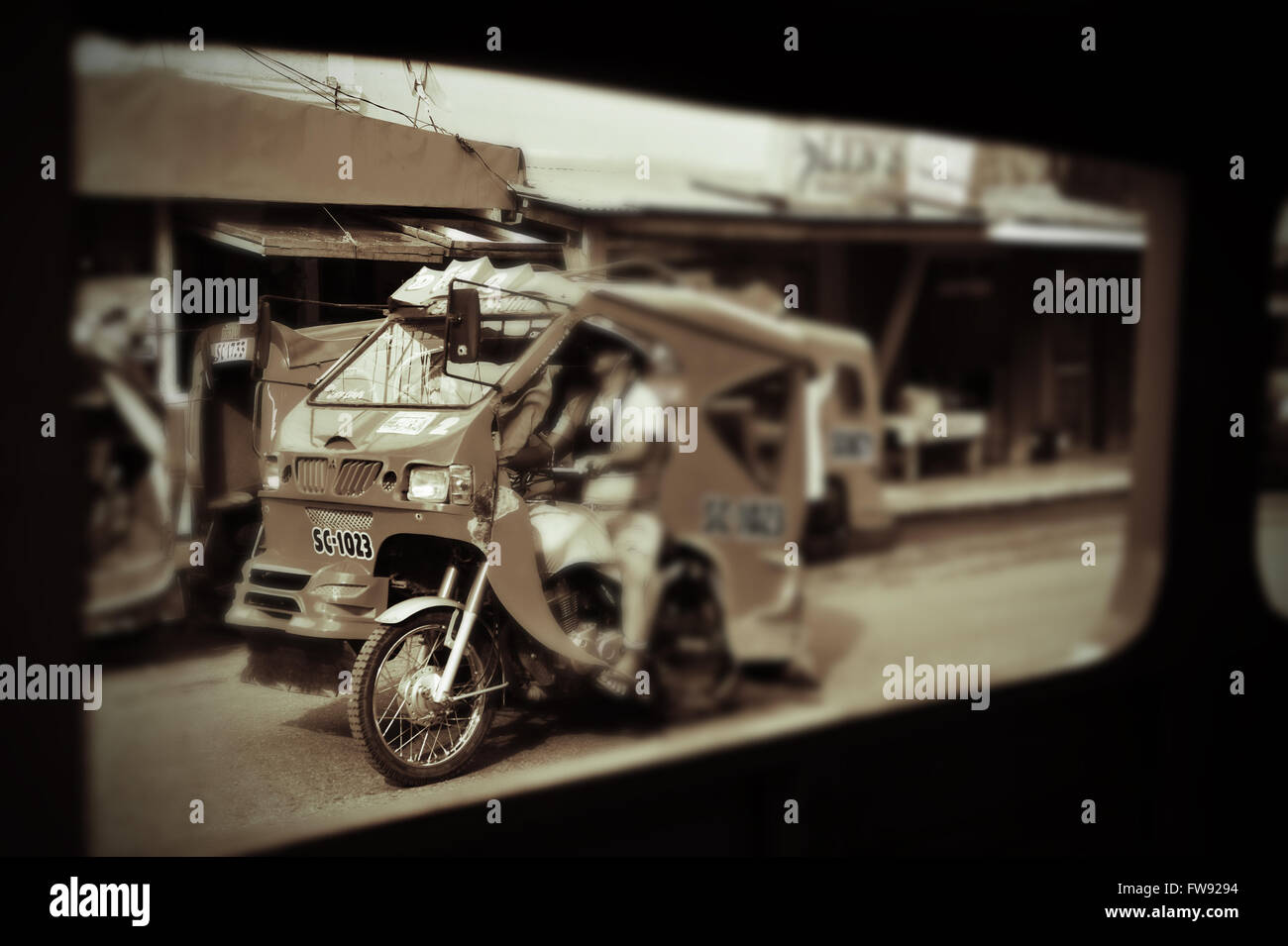 Tricycle, Surigao, Philippines. Stock Photo