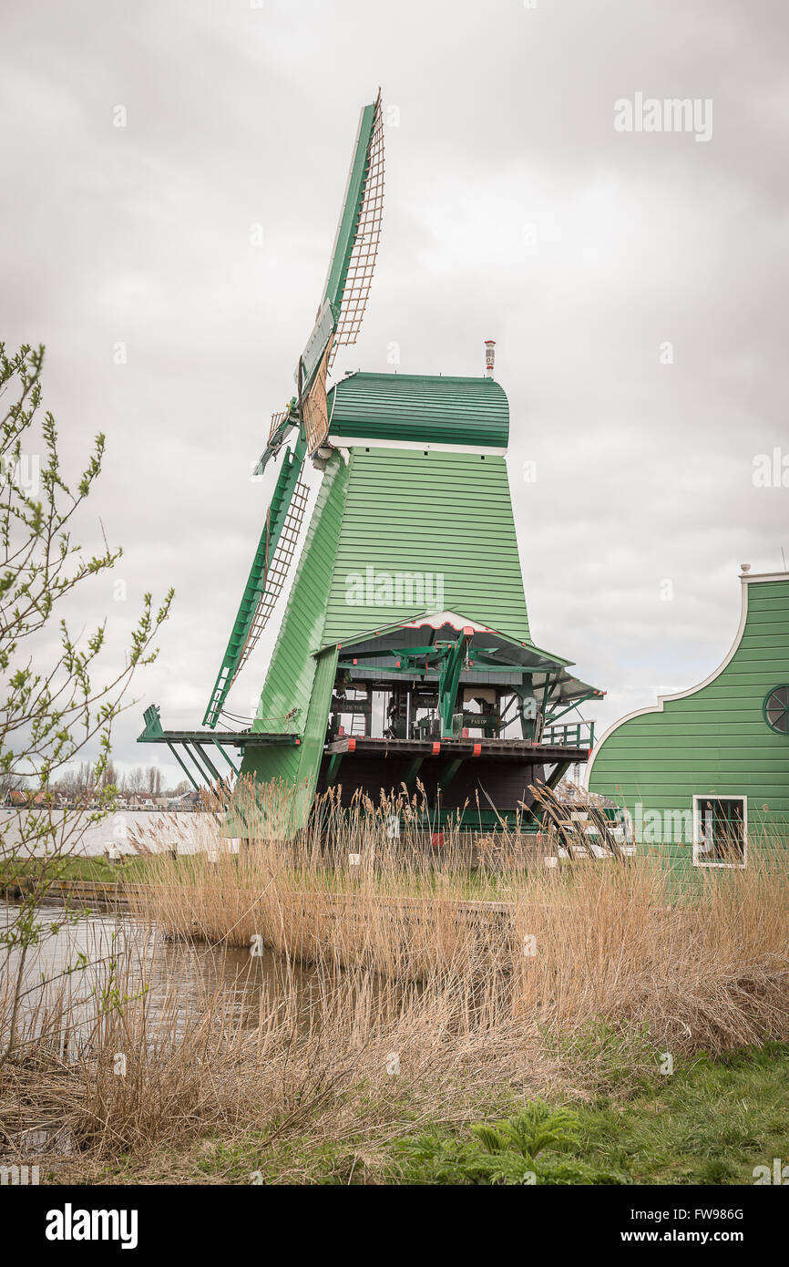 windmills of Holland Stock Photo