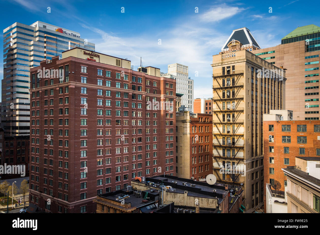 View of buildings in downtown Baltimore, Maryland Stock Photo Alamy