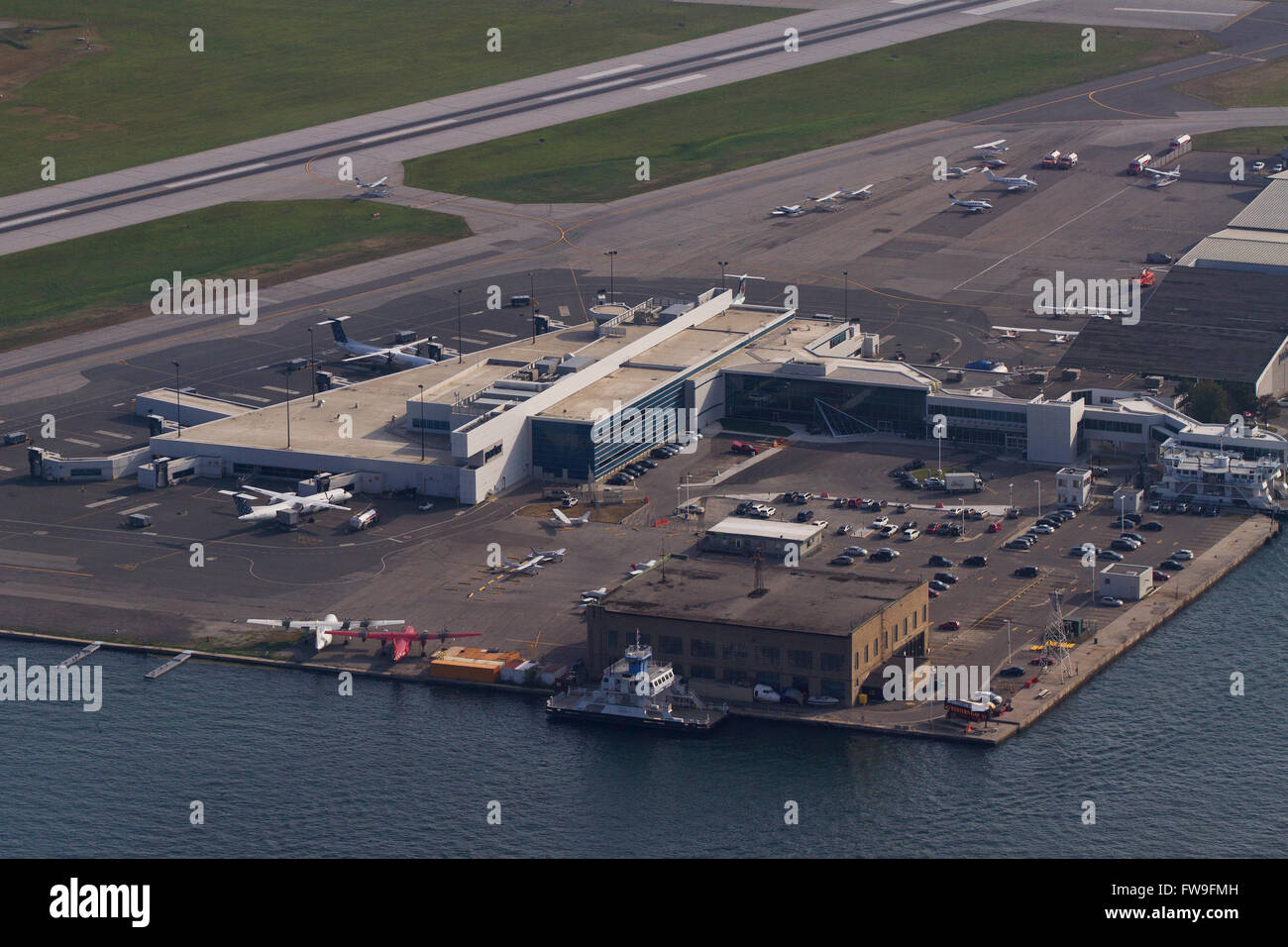 Billy Bishop Toronto Island airport Toronto Ont., on Wednesday Jul. 29, 2015. Stock Photo