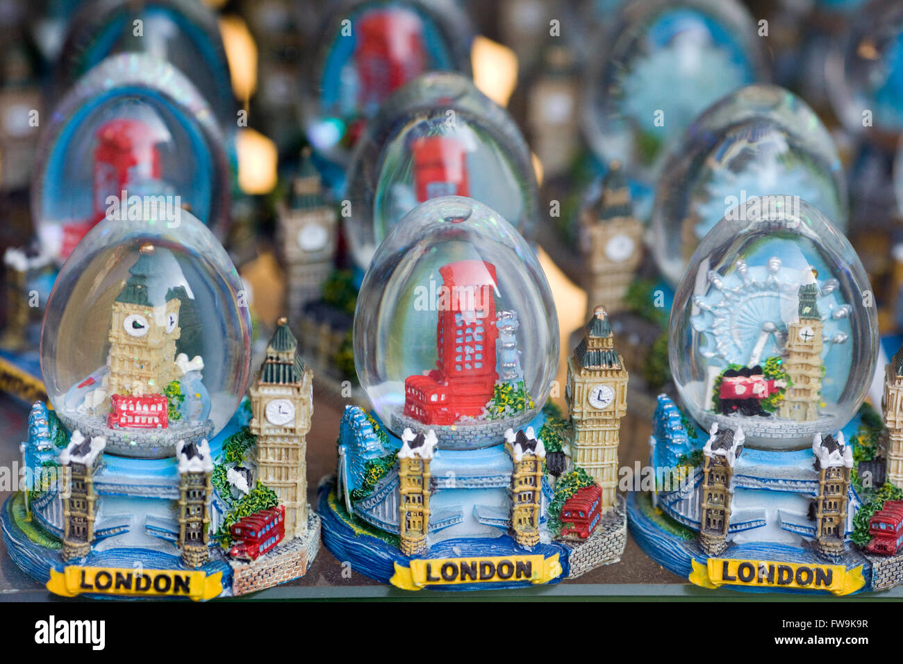Snow globes of London Stock Photo Alamy