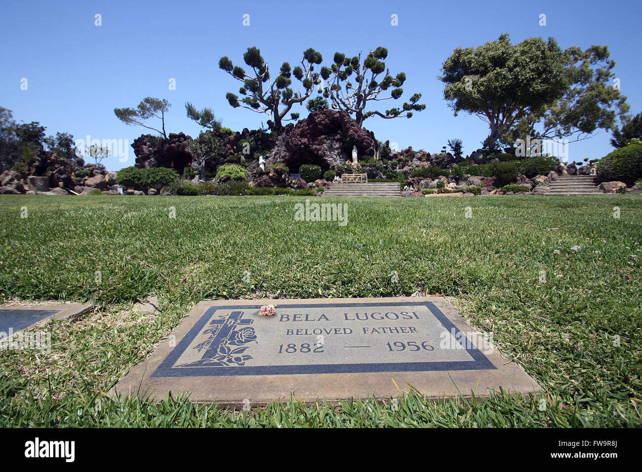 Celebrity final resting places Holy Cross Cemetery. The grave of