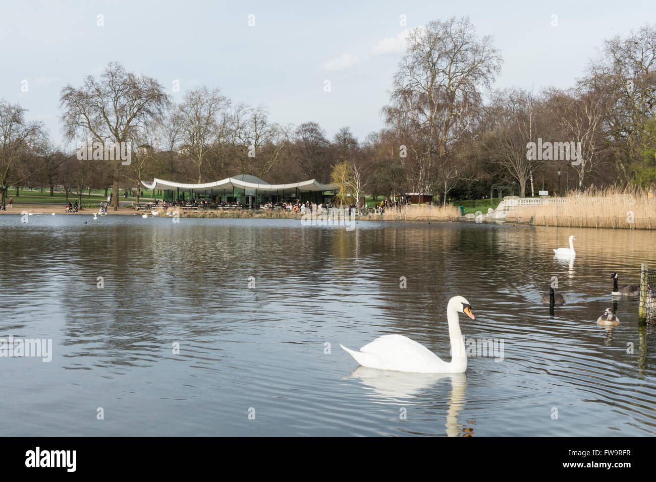 The Dell Cafe by The Serpentine in Hyde Park, City of Westminster, Greater London, England, United Kingdom Stock Photo