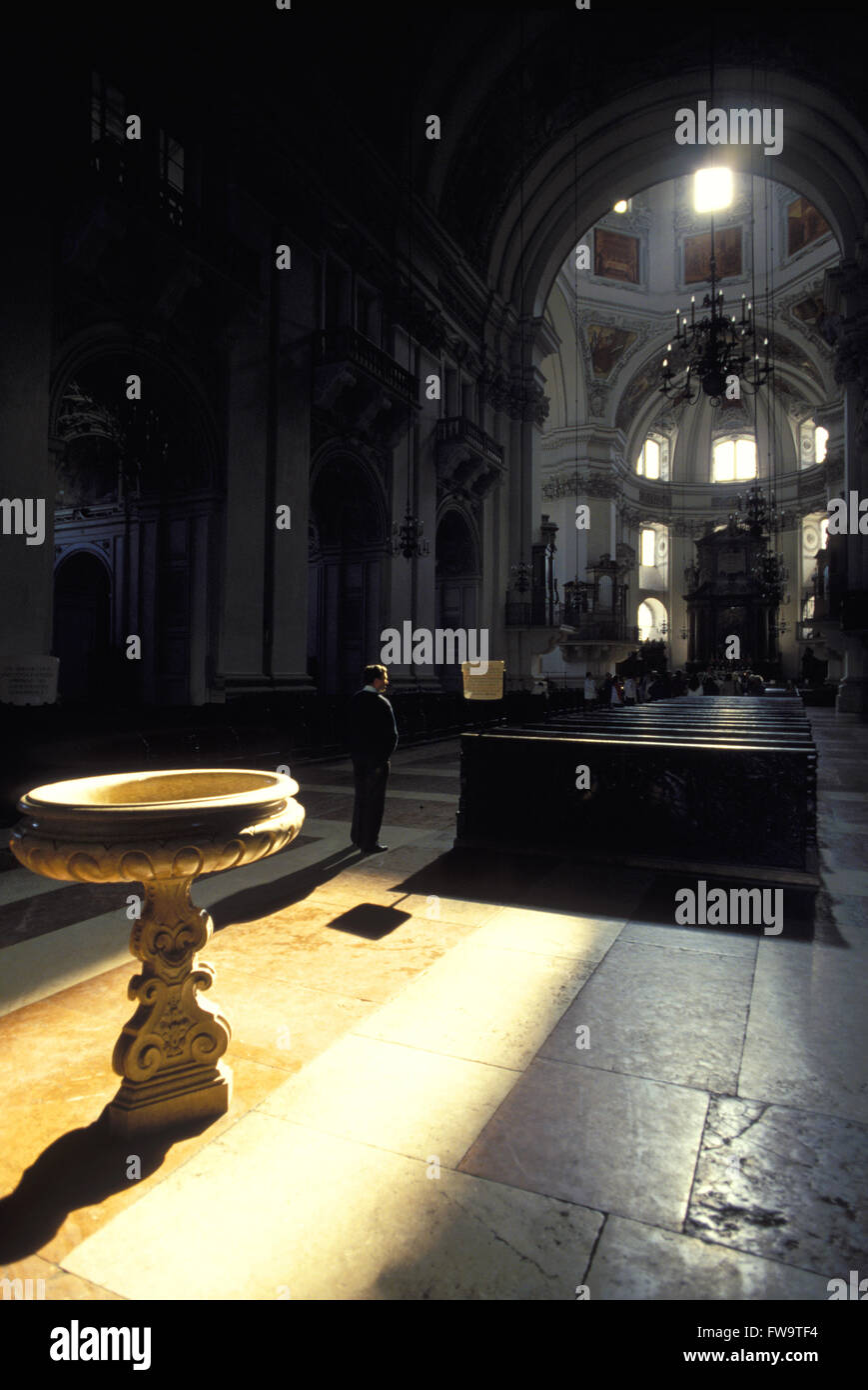 AUT, Austria, Salzburg, inside the cathedral.  AUT, Oesterreich, Salzburg, im Dom. Stock Photo