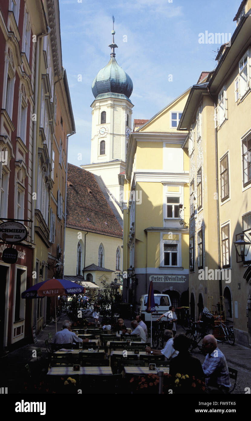 AUT, Austria, Graz, the Franziskaner church.  AUT, Oesterreich, Graz, die Franziskanerkirche. Stock Photo