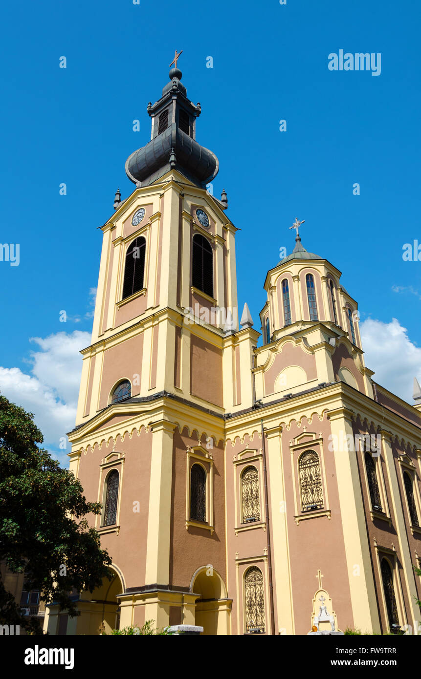 Serb Orthodox Cathedral Sarajevo Stock Photo