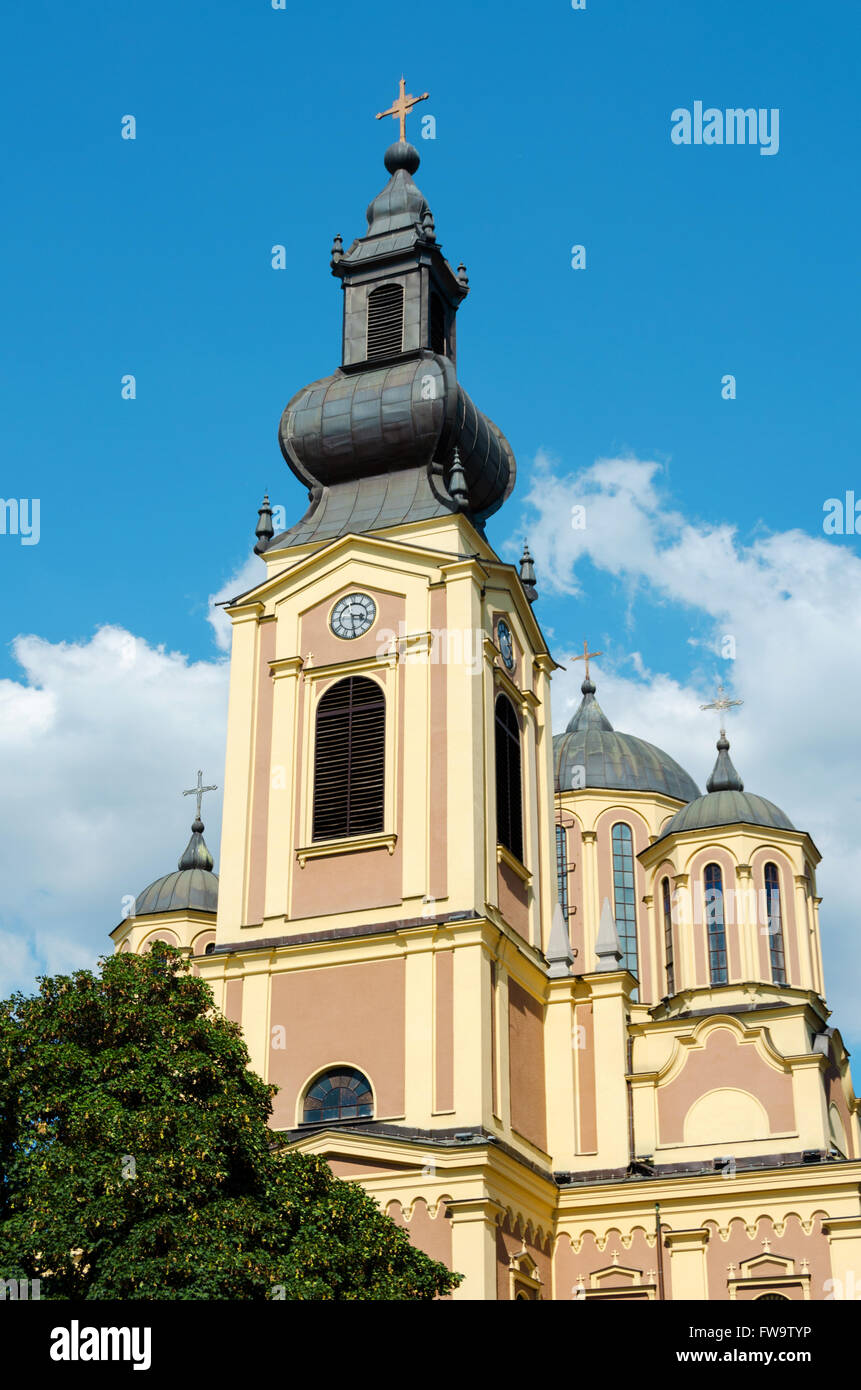 Serb Orthodox Cathedral Sarajevo Stock Photo