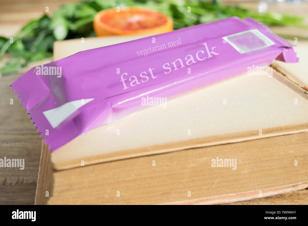 bar of vegetarian meal for a fast and healthy brunch Stock Photo