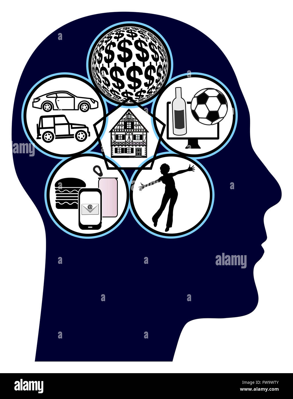 Man creating a life plan stock photo alamy