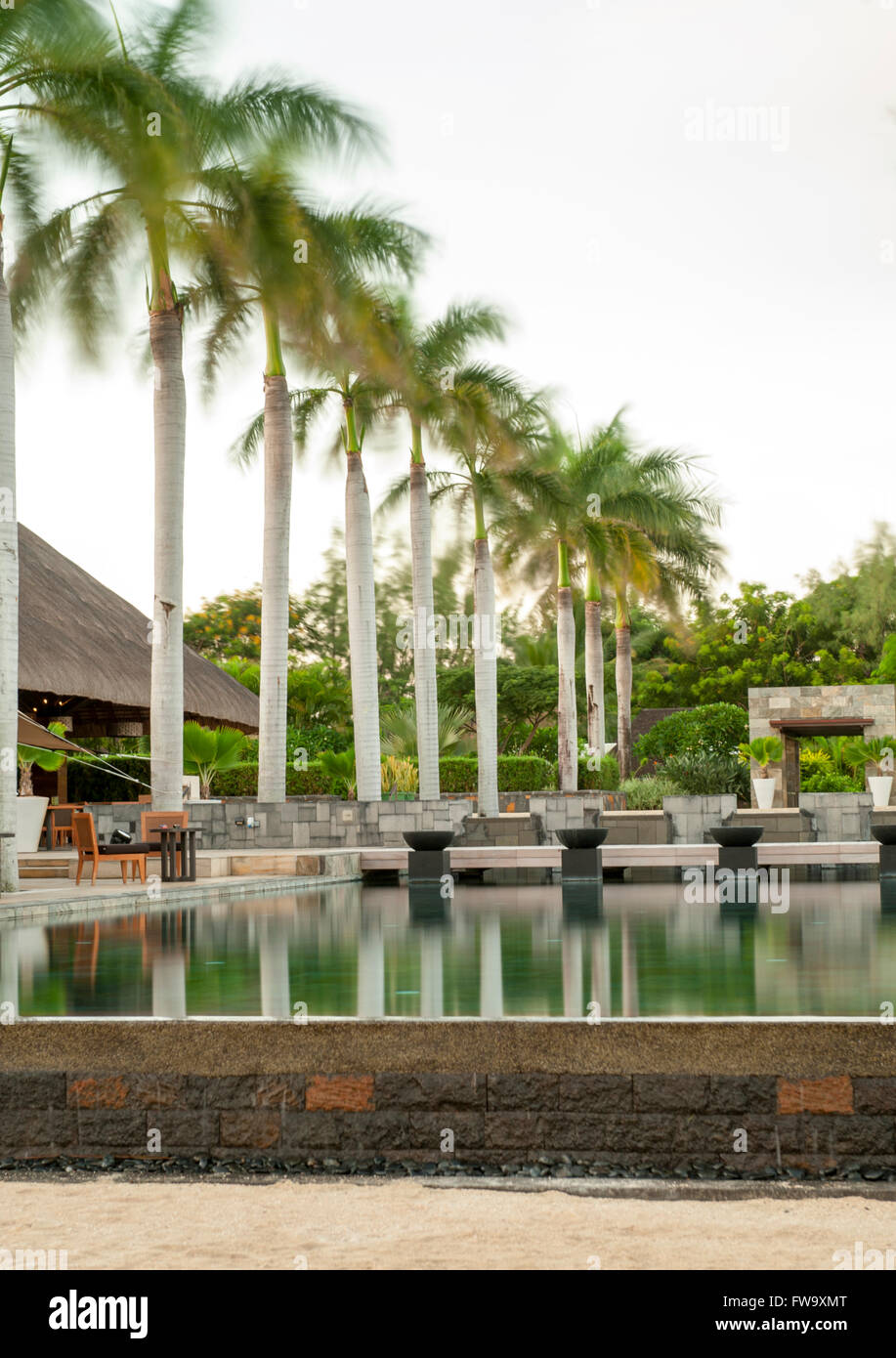 Four Seasons Hotel in Mauritius. Stock Photo