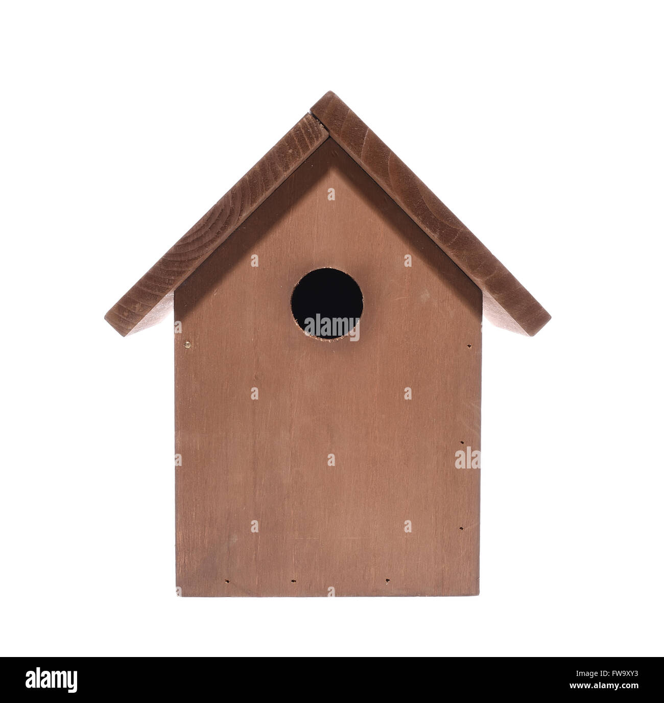 wooden bird house Stock Photo