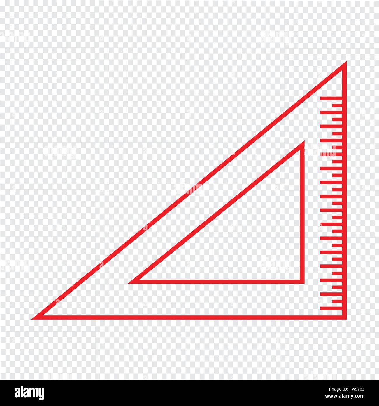 triangle ruler icon Illustration sign design Stock Vector Image & Art ...