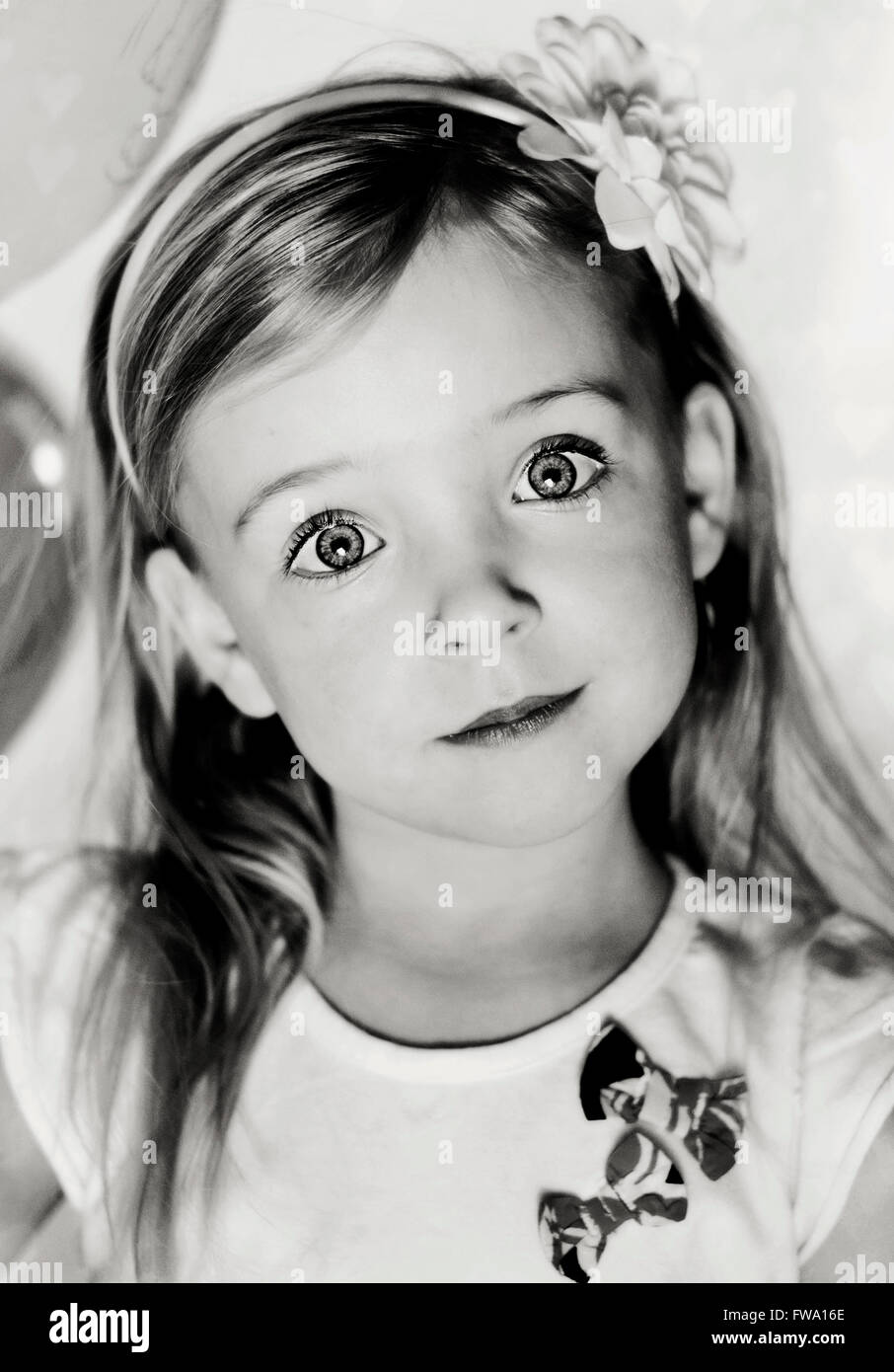 portrait of pretty girl looking at camera Stock Photo - Alamy