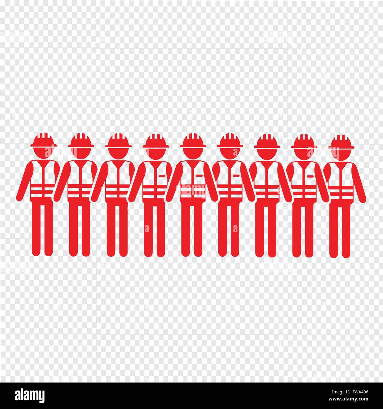 Construction Worker People Icon Illustration design Stock Vector Image ...