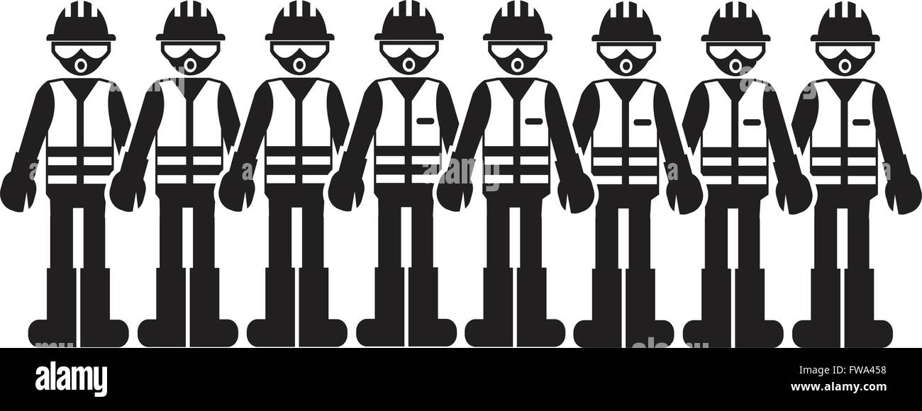 Construction Worker People Icon Illustration design Stock Vector