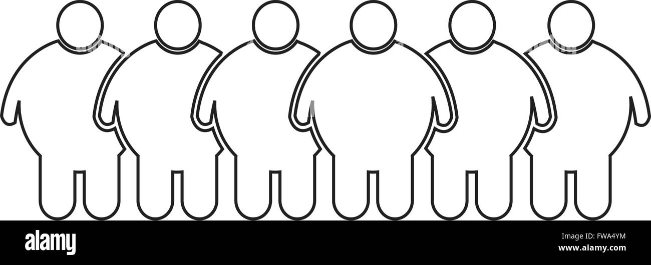 Fat People Icon Illustration design Stock Vector Image & Art - Alamy