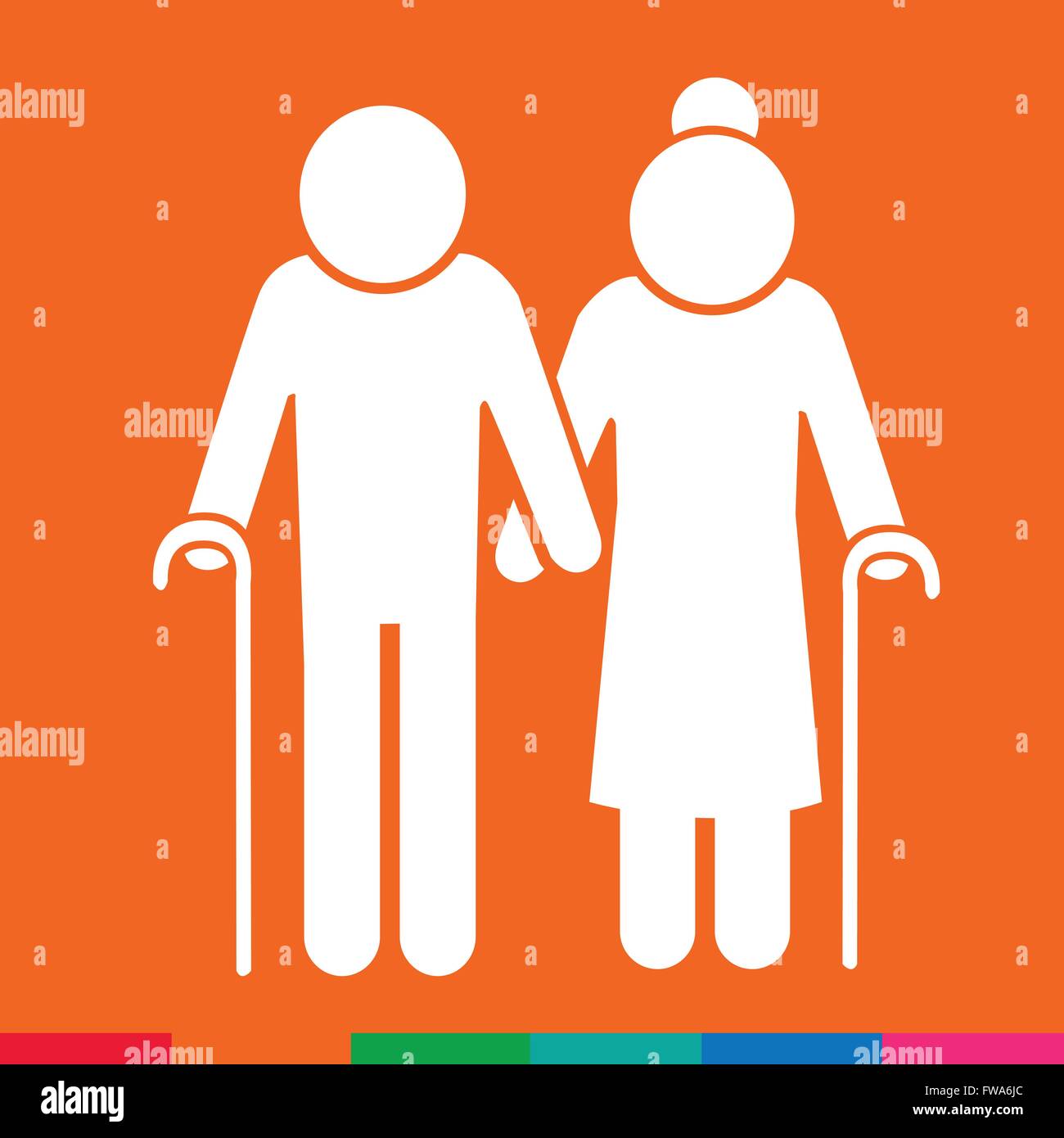 Elder People Icon Illustration design Stock Vector Image & Art - Alamy
