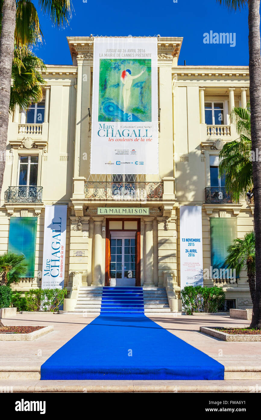 Museum La Malmaison, Promenade de la Croisette, The Croisette, Cannes, France Cote d'Azur Stock Photo