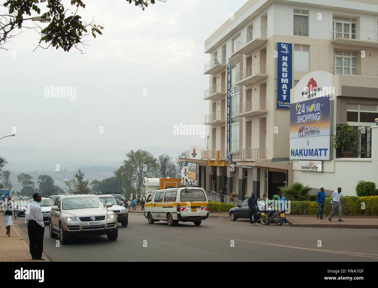 Street scene in Kigali, Rwanda Stock Photo