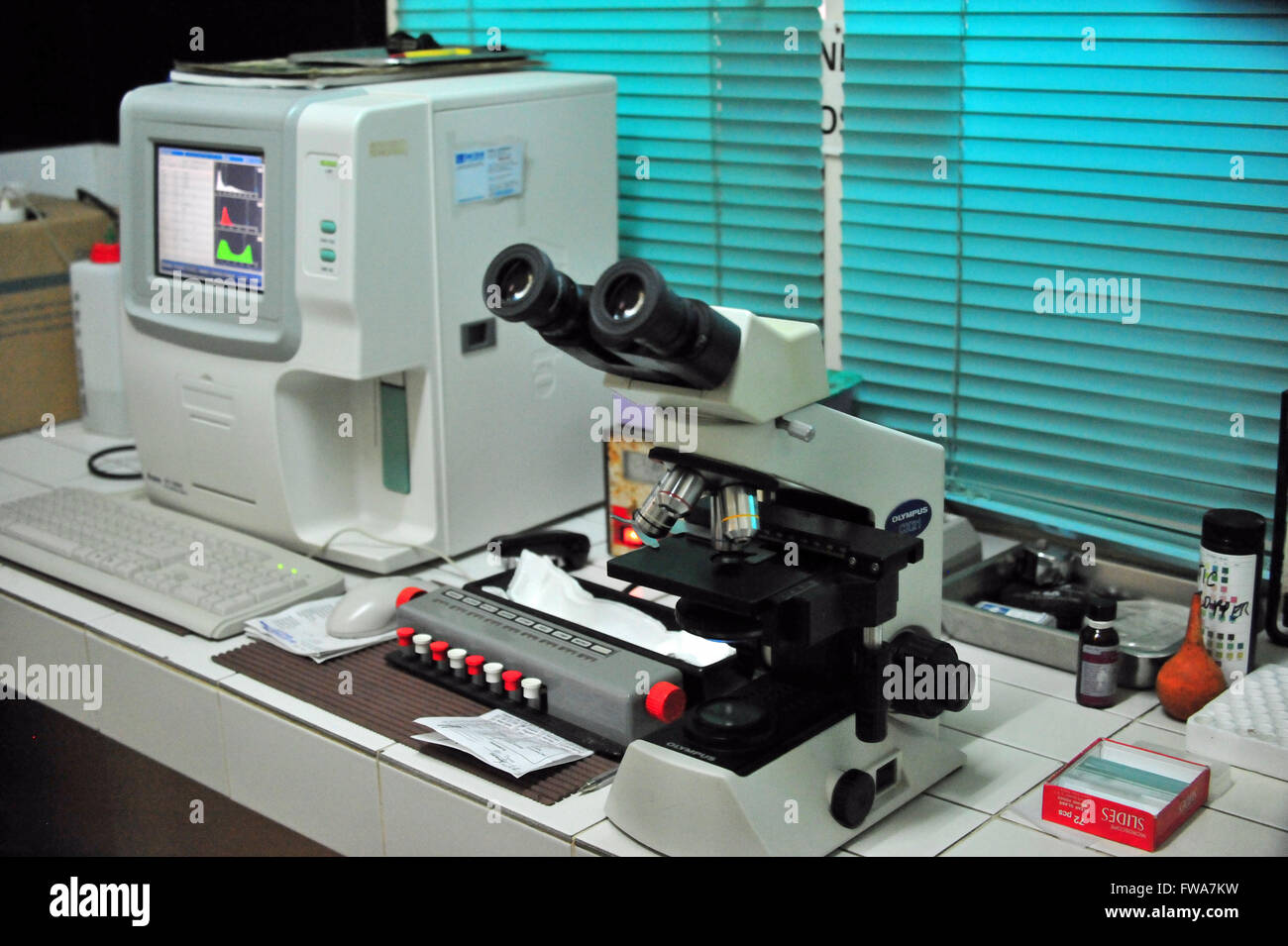Science in a Hospital, Valencia, Mindanao, Philippines. Stock Photo